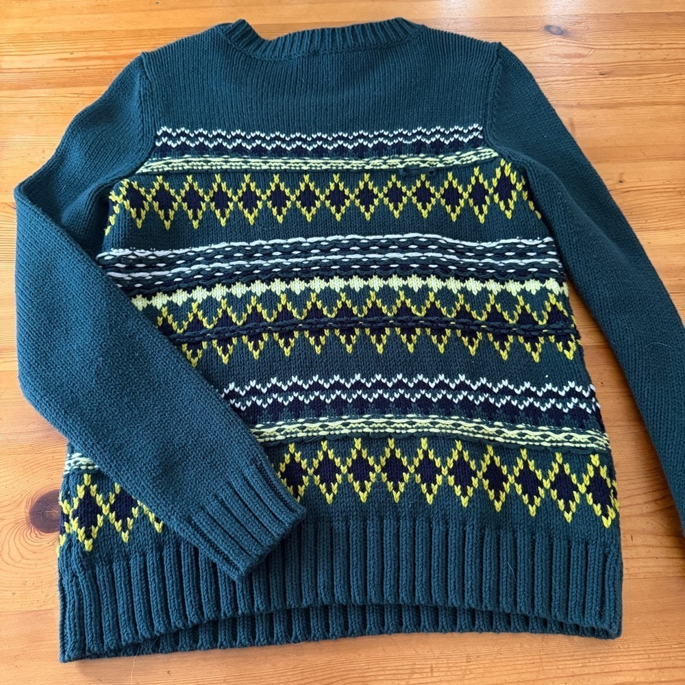 TALBOTS Women's Diamond Fair
Isle Crewneck Sweater Size
Small NWT chunky - Picture 2 of 6